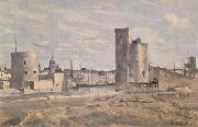 Jean Baptiste Camille  Corot La Rochelle (mk11) oil painting
